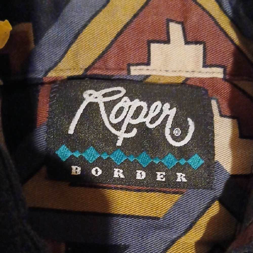 Roper Multicolor Geometric Pattern Shirt - Picture 2 of 5